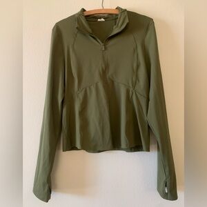 PINK Victoria's Secret Olive Green Sweatshirt